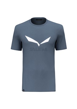 Koszulka męska Salewa SOLIDLOGO DRY niebieska 00-0000027018_8100 ze sklepu a4a.pl w kategorii T-shirty męskie - zdjęcie 169806083