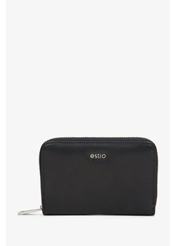 Estro: Czarny portfel męski ze skóry naturalnej ze sklepu Estro w kategorii Portfele męskie - zdjęcie 169806544
