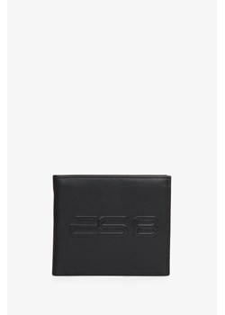 ES8: Poręczny skórzany portfel męski w kolorze czarnym ze sklepu Estro w kategorii Portfele męskie - zdjęcie 169806622