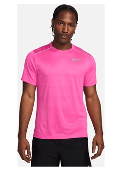 Męska koszulka z krótkim rękawem do biegania Nike Miler - Różowy ze sklepu Nike poland w kategorii T-shirty męskie - zdjęcie 169808234