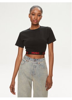 Hugo T-Shirt Logo 50520497 Czarny Relaxed Fit ze sklepu MODIVO w kategorii Bluzki damskie - zdjęcie 169812244