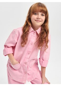 Sinsay - Kurtka jeansowa - różowy ze sklepu Sinsay w kategorii Kurtki dziewczęce - zdjęcie 169813881