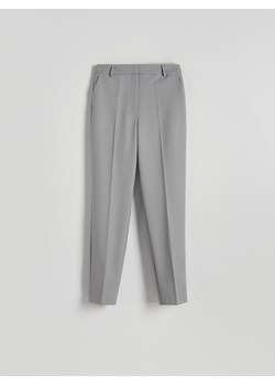 Reserved - Spodnie z prostą nogawką - szary ze sklepu Reserved w kategorii Spodnie damskie - zdjęcie 169814024