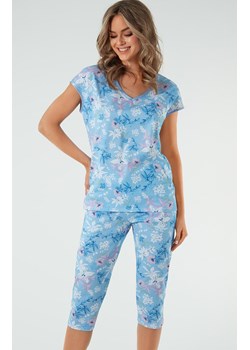 Bawełniana piżama damska Kaweri, Kolor niebieski-wzór, Rozmiar S, Italian Fashion ze sklepu Intymna w kategorii Piżamy damskie - zdjęcie 169815974