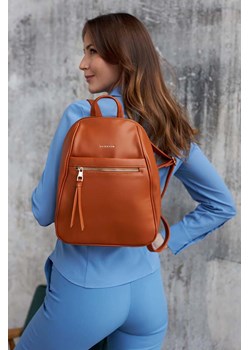 Elegancki plecak damski jasnobrązowy ze skóry ekologicznej - Peterson ze sklepu 5.10.15 w kategorii Plecaki - zdjęcie 169816202