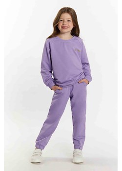 Komplet dresowy dziewczęcy - bluza i spodnie dresowe - fioletowy ze sklepu 5.10.15 w kategorii Dresy dziewczęce - zdjęcie 169816242