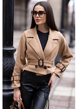 Płaszcz KELANDA CAMEL ze sklepu Ivet Shop w kategorii Płaszcze damskie - zdjęcie 169817904