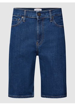 Szorty jeansowe o kroju slim fit z 5 kieszeniami ze sklepu Peek&Cloppenburg  w kategorii Spodenki męskie - zdjęcie 169818233