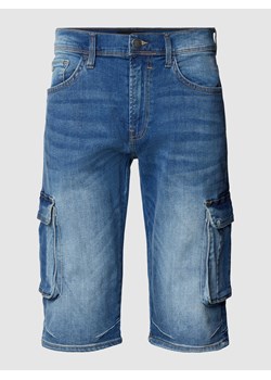 Spodnie cargo o kroju regular fit z imitacji denimu ze sklepu Peek&Cloppenburg  w kategorii Spodenki męskie - zdjęcie 169818372