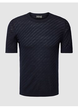 T-shirt z fakturowanym wzorem ze sklepu Peek&Cloppenburg  w kategorii T-shirty męskie - zdjęcie 169818531
