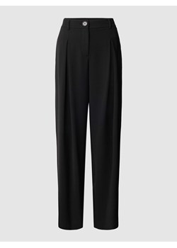 Spodnie materiałowe o kroju regular fit z kontrafałdami ze sklepu Peek&Cloppenburg  w kategorii Spodnie damskie - zdjęcie 169818912