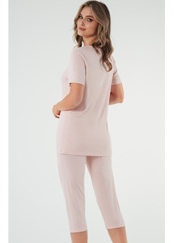 Piżama damska z krótkim rękawem różowa Puntini, Kolor róż pudrowy-wzór, Rozmiar S, Italian Fashion - id: 183167 - marki Italian Fashion - 169819860 Piżama damska z krótkim rękawem różowa Puntini, Kolor róż pudrowy-wzór, Rozmiar S, Italian Fashion ze sklepu Intymna w kategorii Piżamy damskie - zdjęcie 169819860