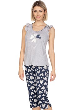 Bawełniana piżama damska jasny melanż 658, Kolor melanż jasny, Rozmiar S, Regina ze sklepu Intymna w kategorii Piżamy damskie - zdjęcie 169819921