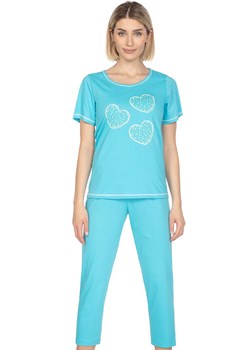 Bawełniana piżama damska niebieska 667, Kolor niebieski, Rozmiar M, Regina ze sklepu Intymna w kategorii Piżamy damskie - zdjęcie 169819943