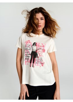 Sinsay - Koszulka Emily w Paryżu - kremowy ze sklepu Sinsay w kategorii Bluzki damskie - zdjęcie 169824744