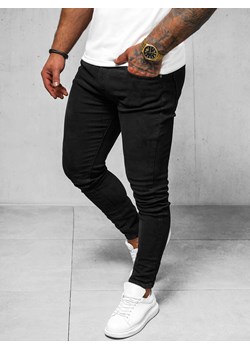 Spodnie jeansowe męskie czarne OZONEE O/E7887N ze sklepu ozonee.pl w kategorii Jeansy męskie - zdjęcie 169829750
