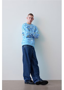 H & M - Bluza Loose Fit - Niebieski ze sklepu H&M w kategorii Bluzy męskie - zdjęcie 169834142