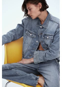 H & M - Krótka kurtka dżinsowa - Niebieski ze sklepu H&M w kategorii Kurtki damskie - zdjęcie 169834230