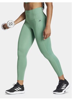 adidas Legginsy Optime Power IT6747 Zielony Slim Fit ze sklepu MODIVO w kategorii Spodnie damskie - zdjęcie 169834652