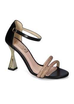 Sandały Lewski 3316 Czarne lico/Miedź ze sklepu Arturo-obuwie w kategorii Sandały damskie - zdjęcie 169835051
