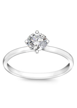Pierścionek platynowy z diamentem - Valentine ze sklepu YES.pl w kategorii Pierścionki - zdjęcie 169835360