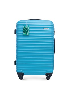 Średnia walizka z zawieszką niebieska ze sklepu WITTCHEN w kategorii Walizki - zdjęcie 169836342