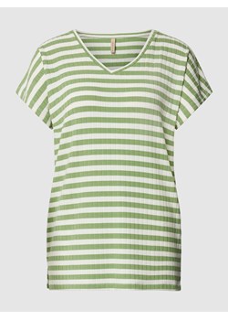 T-shirt z dekoltem w serek model ‘Kaiza’ ze sklepu Peek&Cloppenburg  w kategorii Bluzki damskie - zdjęcie 169838273