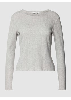 Bluzka z długim rękawem w jednolitym kolorze model ‘CARLOTTA’ ze sklepu Peek&Cloppenburg  w kategorii Bluzki damskie - zdjęcie 169838451
