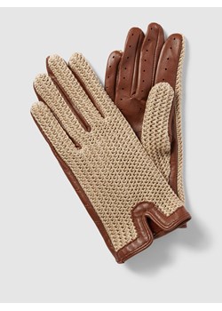 Rękawiczki z imitacji dzianiny model ‘Sanremo’ ze sklepu Peek&Cloppenburg  w kategorii Rękawiczki damskie - zdjęcie 169838494