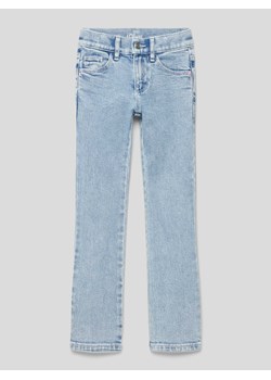 Jeansy o kroju slim fit z zapięciem na guzik ze sklepu Peek&Cloppenburg  w kategorii Spodnie dziewczęce - zdjęcie 169838744