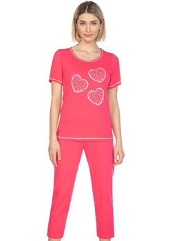 Bawełniana piżama damska malinowa 667, Kolor malinowy, Rozmiar M, Regina ze sklepu Primodo w kategorii Piżamy damskie - zdjęcie 169840513