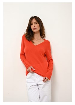Just Cashmere Kaszmirowy sweter &quot;Joan&quot; w kolorze pomarańczowym ze sklepu Limango Polska w kategorii Swetry damskie - zdjęcie 169840920