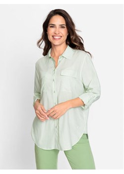 Olsen Koszula 12001697 Zielony Relaxed Fit ze sklepu MODIVO w kategorii Koszule damskie - zdjęcie 169842581