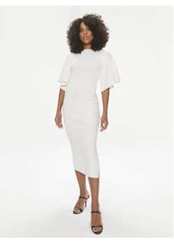 Ted Baker Sukienka dzianinowa Lounia 266260 Biały Slim Fit ze sklepu MODIVO w kategorii Sukienki - zdjęcie 169842843