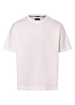BOSS Koszulka męska - Tames 10 Mężczyźni Bawełna biały jednolity ze sklepu vangraaf w kategorii T-shirty męskie - zdjęcie 169843262