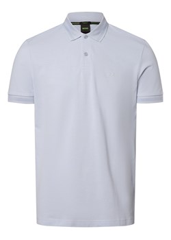 BOSS Green Męska koszulka polo - Pio 1 Mężczyźni Bawełna jasnoniebieski jednolity ze sklepu vangraaf w kategorii T-shirty męskie - zdjęcie 169843273