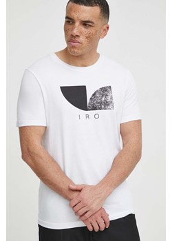 IRO t-shirt bawełniany męski kolor biały z nadrukiem ze sklepu ANSWEAR.com w kategorii T-shirty męskie - zdjęcie 169844570