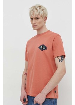 Billabong t-shirt bawełniany męski kolor pomarańczowy z nadrukiem ABYZT02255 ze sklepu ANSWEAR.com w kategorii T-shirty męskie - zdjęcie 169844590