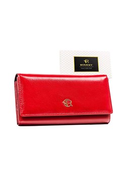 Czerwony duży portfel damski ze skóry naturalnej i ekologicznej - Rovicky ze sklepu 5.10.15 w kategorii Portfele damskie - zdjęcie 169845464