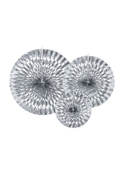Rozety dekoracyjne srebrne 3 szt. ze sklepu 5.10.15 w kategorii Dekoracje - zdjęcie 169845682
