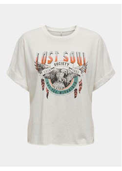 ONLY T-Shirt Lucy 15316637 Biały Regular Fit ze sklepu MODIVO w kategorii Bluzki damskie - zdjęcie 169846780
