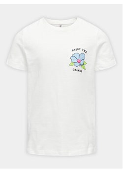 Kids ONLY T-Shirt Bone 15317846 Biały Regular Fit ze sklepu MODIVO w kategorii Bluzki dziewczęce - zdjęcie 169846854