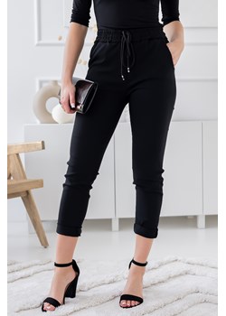 Czarne Spodnie SELVI ze sklepu TONO w kategorii Spodnie damskie - zdjęcie 169848993