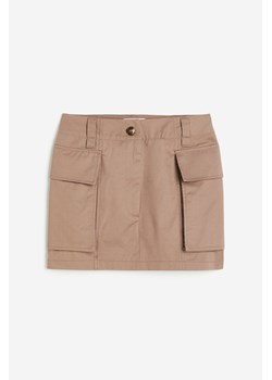 H & M - Spódnica mini z diagonalu - Brązowy ze sklepu H&M w kategorii Spódnice - zdjęcie 169849243