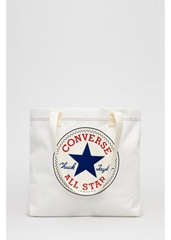 Converse torebka kolor biały 10023817.A01-EGRETCONVE ze sklepu PRM w kategorii Torby Shopper bag - zdjęcie 169850214