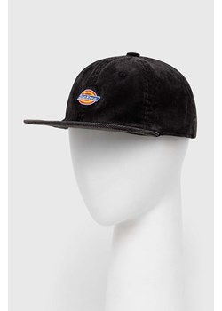 Dickies czapka z daszkiem sztruksowa CHASE CITY CAP kolor czarny z aplikacją DK0A4YPJ ze sklepu PRM w kategorii Czapki z daszkiem męskie - zdjęcie 169850350
