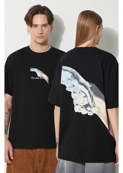 Filling Pieces t-shirt bawełniany Gradient Handshake kolor czarny z nadrukiem 74434051861 ze sklepu PRM w kategorii T-shirty męskie - zdjęcie 169850590