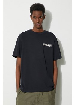 Napapijri t-shirt bawełniany S-Kotcho męski kolor granatowy z nadrukiem NP0A4HTV0411 ze sklepu PRM w kategorii T-shirty męskie - zdjęcie 169850620