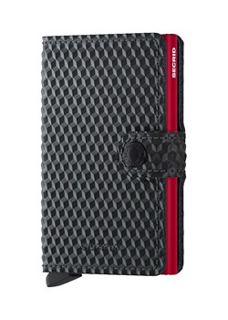 Secrid portfel skórzany Cubic Black-Red kolor czarny ze sklepu PRM w kategorii Portfele damskie - zdjęcie 169850734
