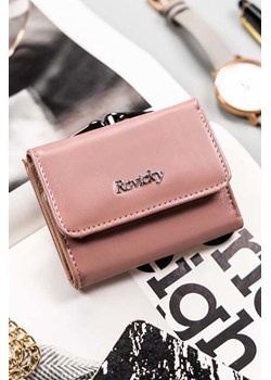 Klasyczny, mały portfel damski różowy na bigiel i zatrzask - Rovicky ze sklepu 5.10.15 w kategorii Portfele damskie - zdjęcie 169851373